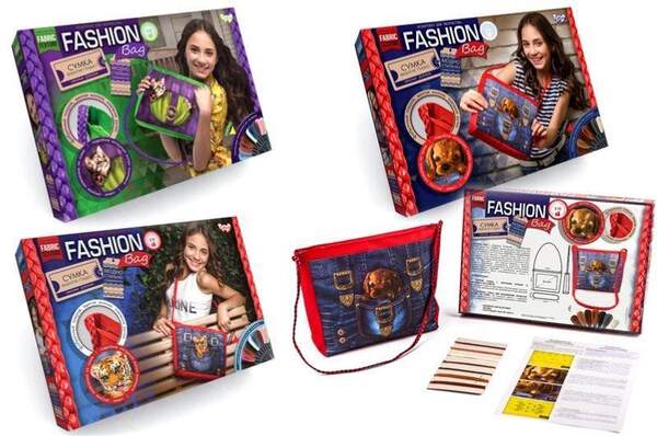 Комплект для творчості "Fashion Bag" вишивка муліне (6) FBG-01-03,04,05 (шт.)