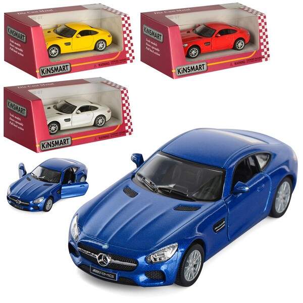 Модель легкова MERCEDES-AMG GT 5'' KT5388W метал.інерц.відкр.дв.4кол.кор./96/ (шт.)