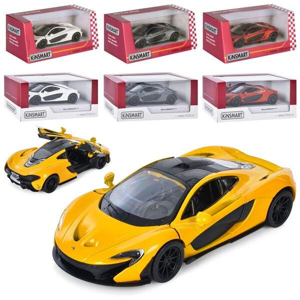 Модель легкова MCLAREN P1 5'' KT5393W метал.інерц.відкр.дв.4кол.кор./96/ (шт.)