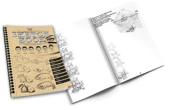 Набір креативної творчості "SKETCH BOOK" укр. (40) SB-01-02 (шт.)