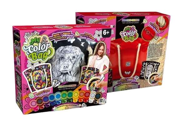 Набір креативної творчості "My Color Bag" сумка-розмальовка міні (5) mCOB-01-01U,02U,03U,04U,05U (шт.)