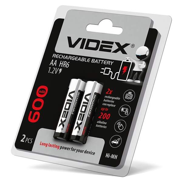 Акум   Videx R06 600mAh/20 (шт.)