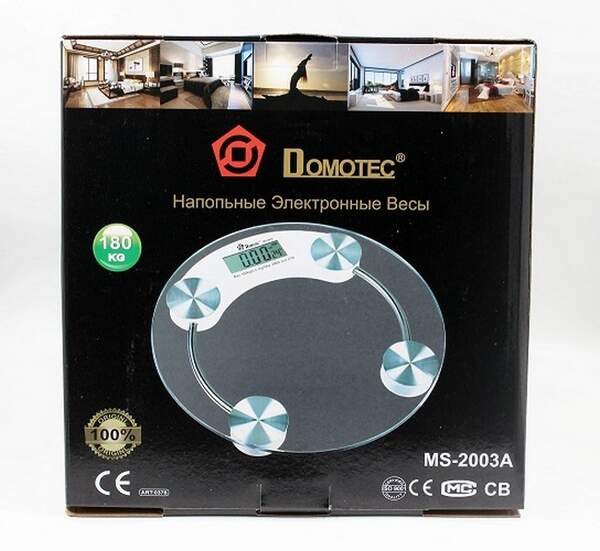 Ваги ACS 2003A Круглі Ваги підлоговий domotec (10) 0376 (шт.)