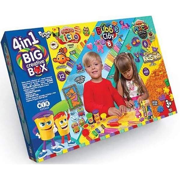 Набір креативної творчості "4в1 BIG CREATIVE BOX" укр (4) BCRB-01-01U (шт.)