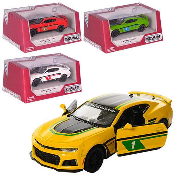 Модель легкова 5' KT5399FW 2017 Camaro ZL1 метал.інерц.відкр.дв.4кол.кор./96/ (шт.)