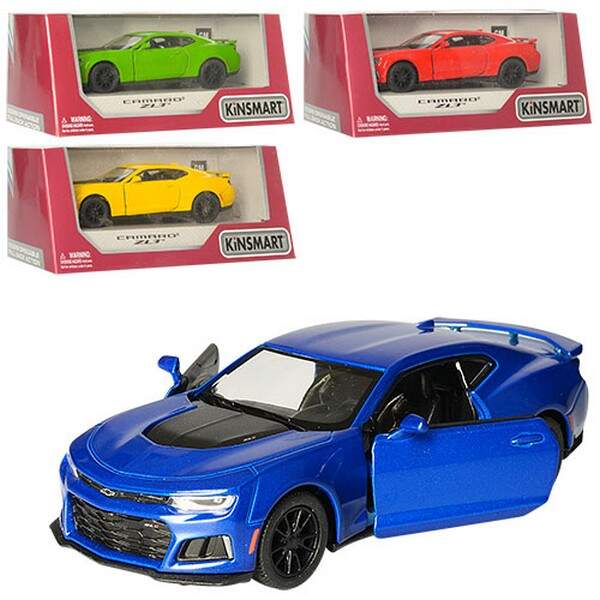 Модель легкова CHEVROLET CAMARO ZL1 5'' KT5399W метал.інерц.відкр.дв.4кол.кор./96/ (шт.)