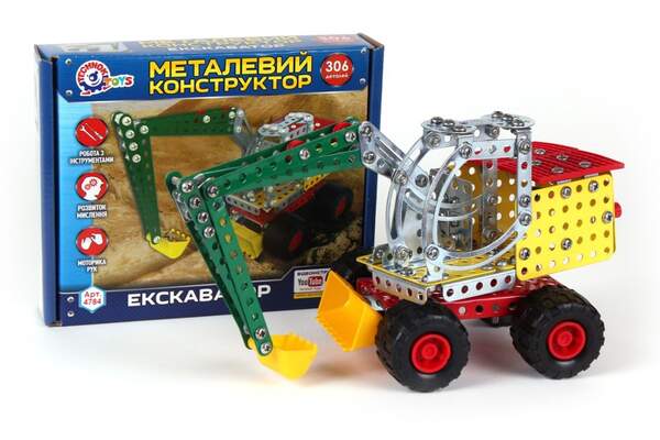 Конструктор металевий "Екскаватор ТехноК" арт.4784 (шт.)