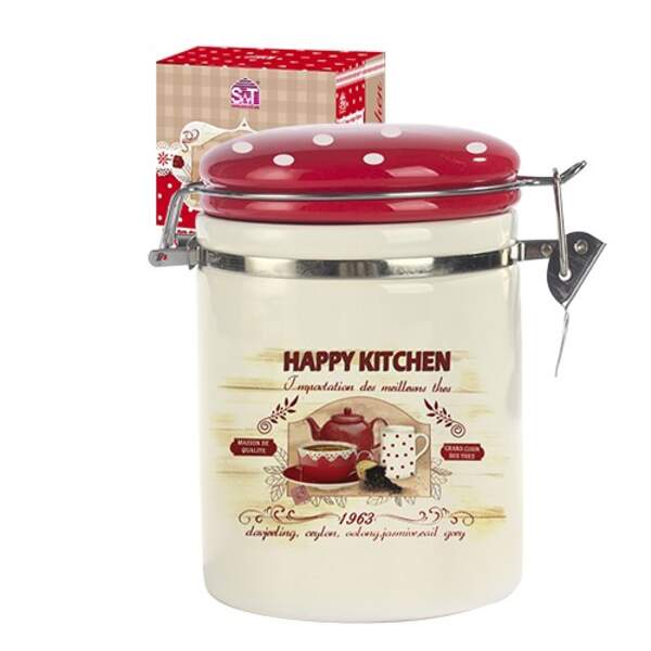 631-11 Ємність для сипучих продуктів 1,2 л. "Happy Kitchen" (d-10см, h-16) 631-11 (шт.)