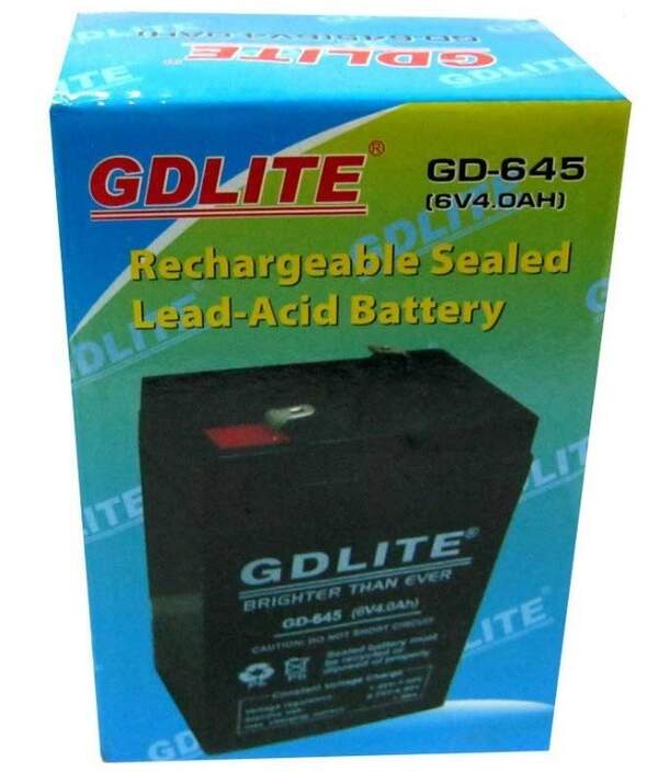 Акумулятор BATTERY GD 645 6V 4A (20) 1891/7183 (шт.)