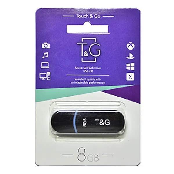 Usb флеш T&G 012 Jet series  8 Gb Black (шт.)