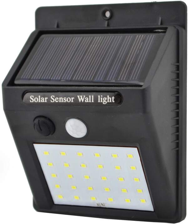 Ліхтар Навісний з датчиком руху 609-30 + solar(12284) (100) 5115 (шт.)
