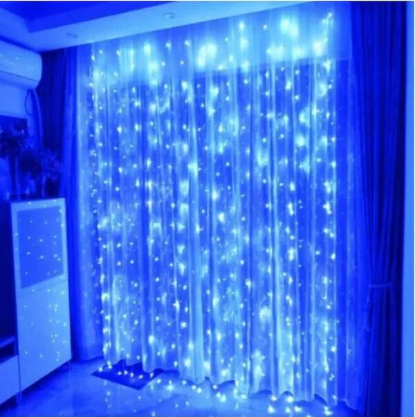 Xmas гірлянда LED (Водоспад 3M*3M) 480-B Синя (24) 3904 (шт.)