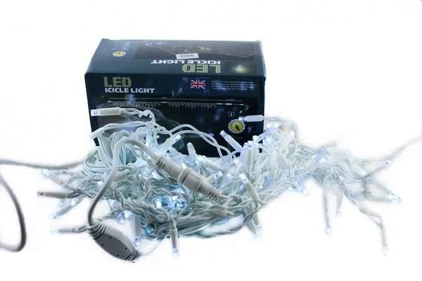Xmas гірлянда LED 100L 3.3 Line B-1 Синя 10 метрів Вулична+з'єдн.Білий (20) 3931 (шт.)