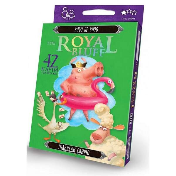 Карткова гра "The ROYAL BLUFF" укр (32) RBL-01-01U,RBL-01-02U (шт.)