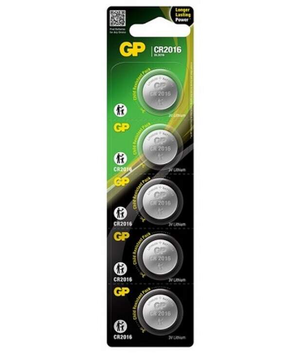 Батарейка GP 3.0V CR2016 (5/100/2000) (шт.)