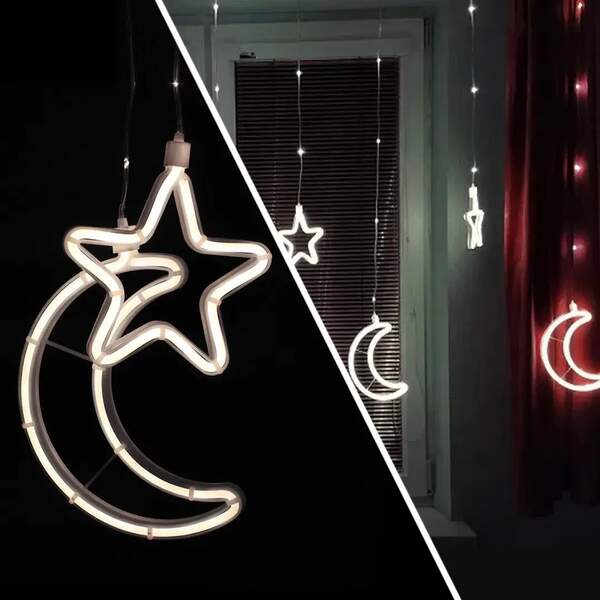 Xmas гірлянда Copper curtain ball lamp 9WW-1 Мій теплий місяць 5 Зірка 4 3M*0.7M (10) 7260 (шт.)
