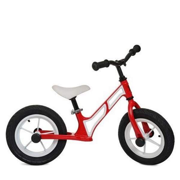 Біговел PROFI KIDS 12 д. HUMG1207A-2 (1шт) магн.рама,кол.рез,алюм.обод,ексцен.сид,SKD50%,червоно-біл (шт.)