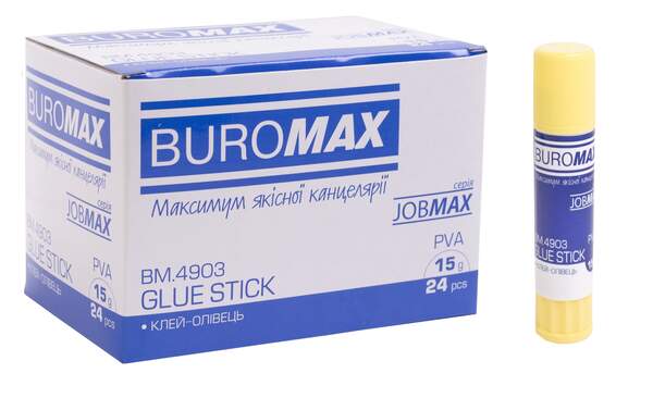 Клей-олiвець 15г, JOBMAX BM.4903 (24/576шт) (шт.)