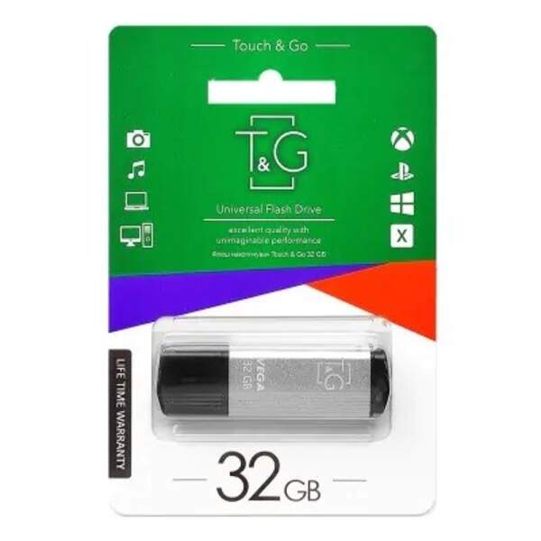 Usb флеш T&G 121 Vega  series  32 Gb Silver (шт.)
