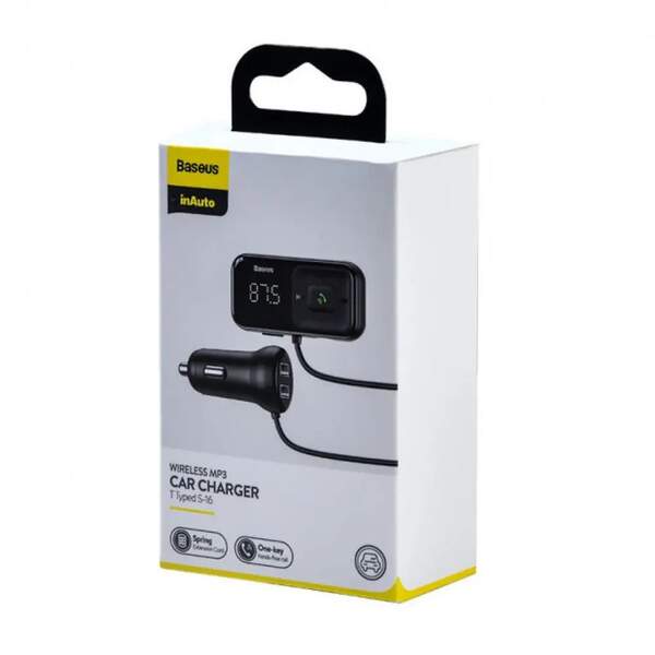 FM-трансмітер Baseus S-16 Bluetooth FM Launcher 2 USB (CCTM-E01) (шт.)