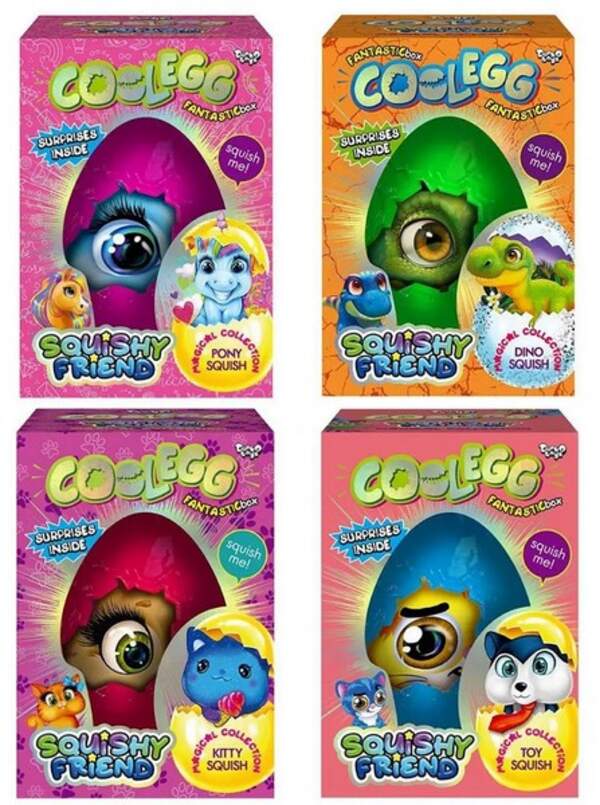 Креативна творчість "Cool Egg" яйце велике (4) CE-01-01,02,03,04 (шт.)