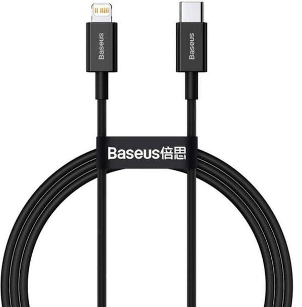 кабель Baseus Superior  Series Type-C to IP PD 20W 1m Black (CATLYS-A01) (шт.)