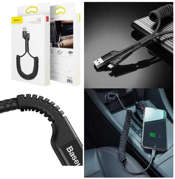Кабель Baseus Lightning USB 1m Black (CALSR-01) (шт.)