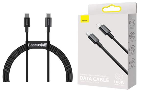Кабель Baseus Superior Series Fast Charging PD Type-С to Type-С 1m 100W Black (CATYS-B01) (шт.)