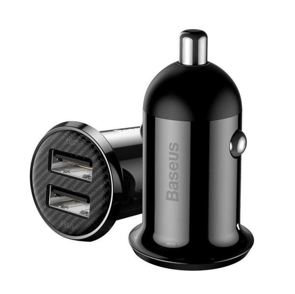 АЗП Baseus Grain Pro 2хUSB 4.8 A Black (CCALLP-01) (шт.)