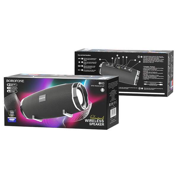 Портативна Bluetooth колонка Borofone BR3 Rich sound sports black (шт.)