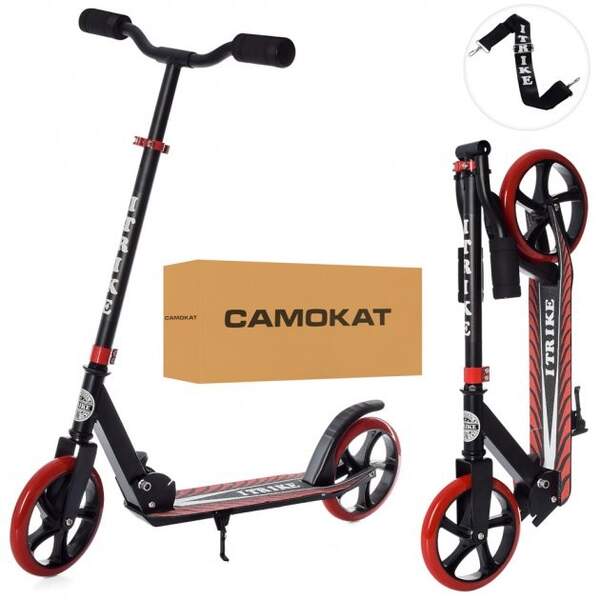 Самокат SR 2-010-10-B-R (1шт) алюм+сталь,2колПУ200мм,кермо87/96см,підніж52/30-11см,підстав,склад,кра (шт.)