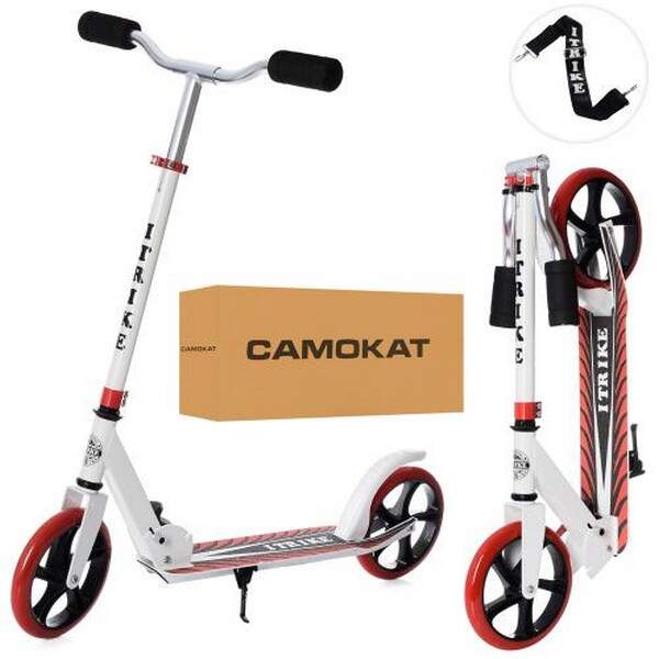Самокат SR 2-010-10-W-R (1шт) алюм+сталь, 2колПУ200мм, руль 87/96см, підніж 52/30-11см, підставка, с (шт.)
