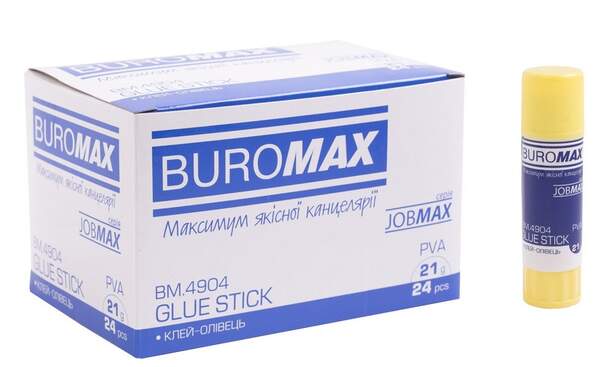 Клей-олiвець 21г, JOBMAX BM.4904 (24/576шт) (шт.)