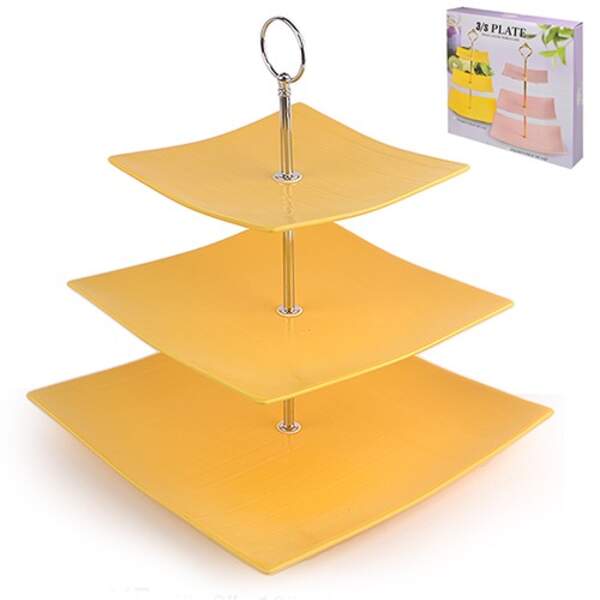 Фруктівниця порцеляна 3яр "Yellow silk" 6"/8"/10" (15/20/25.5см) MC3689 (12шт) (шт.)