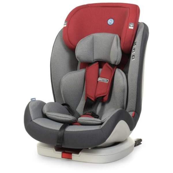 Автокрісло дитяче ME 1080 BRISTOL Royal Red (2шт) група 123, isofix, льон червоний (шт.)