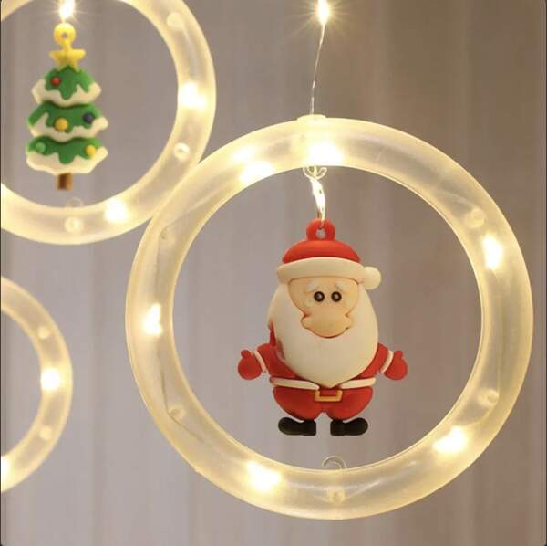 Xmas штора Кільця з фігурами 3m*70cm 110L W Біла (40) 8181 (шт.)