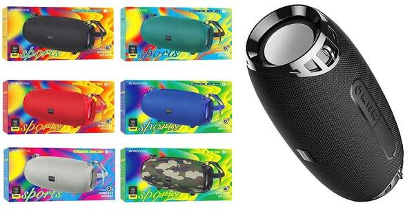 Портативна Bluetooth колонка Borofone BR12 Amplio sportive black (шт.)