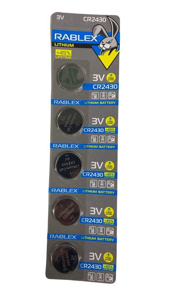 Rablex CR2430  3 V blister card/5 pcs/100/2000/ (шт.)