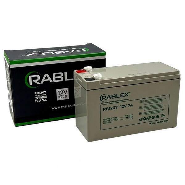 Акумулятор Rablex RB1207 12v-7Ah /10/ (шт.)