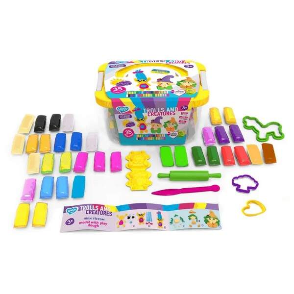 Trolls and creatures box ТМ Lovin Набір для ліплення з тістом 41220 (шт.)