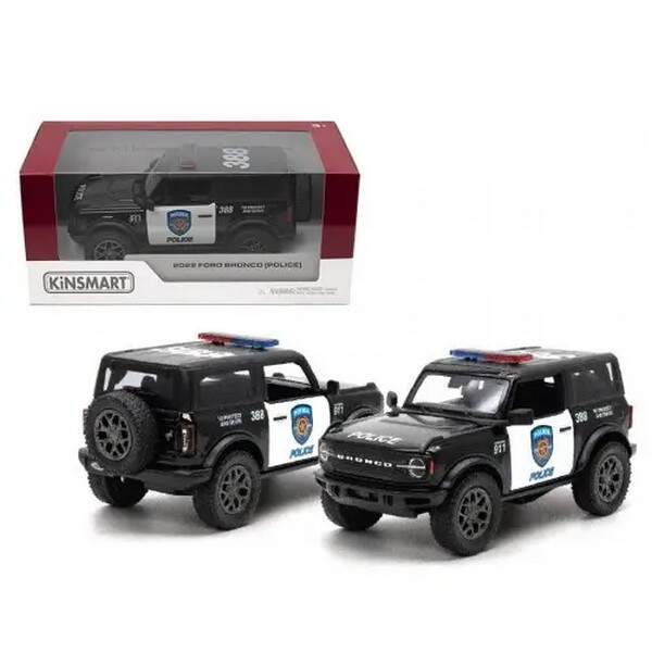 Модель джип FORD BRONCO (2022) 5'' KT5438WP Police метал.інерц.відкр.дв.кор./96/ (шт.)