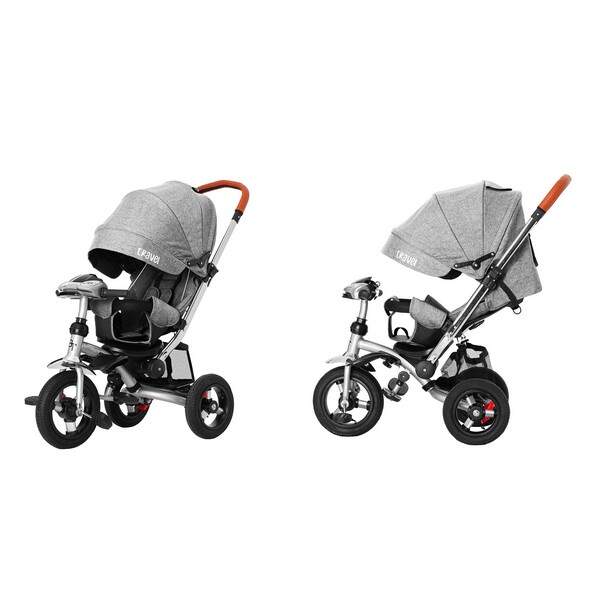 Велосипед триколісний TILLY TRAVEL T-387/1 Сірий льон /1/ (шт.)