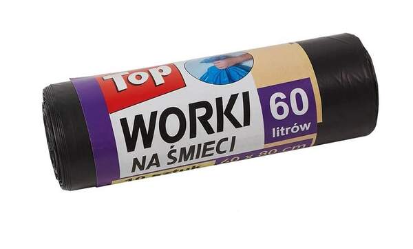 Пакет для сміття Top R 60л./10шт.,(160г)  50шт.\міш. (шт.)