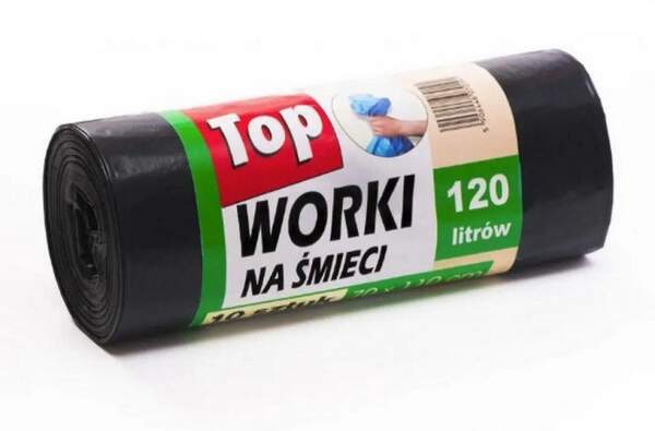 Пакет для сміття Top R 120л./10шт., (340г), 40шт.\міш. (шт.)