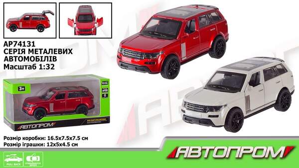 Машина мет. АВТОПРОМ арт. AP74131 (48шт) 1:32,2 кольора,відкр.двері,багажник,короб.16,5*7,5*7,5см (шт.)