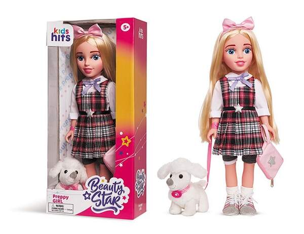 Лялька арт. KH33/003 (8шт) Beauty Star, Preppy, з пітомцем та сумочкою,лялька 46 см короб. 23,5*50*1 (шт.)