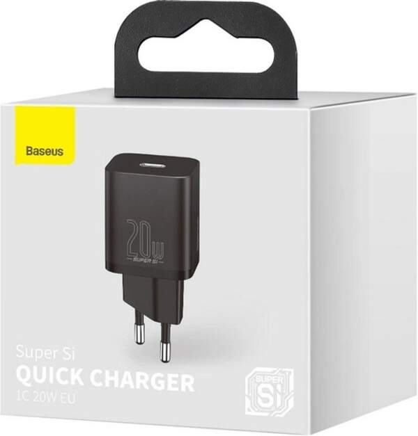 МЗП Baseus Super Si Quick Charger 20W Sets Black (CCSUP-B01) (шт.)