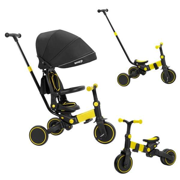 Велосипед триколісний TILLY SNAP T-391 Жовтий 3в1/1/ (шт.)