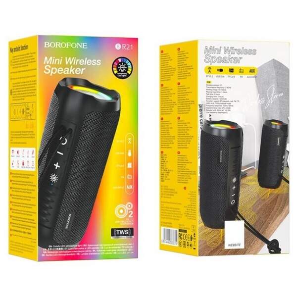 Портативна Bluetooth колонка Borofone BR21 Sports BT speaker  black (шт.)