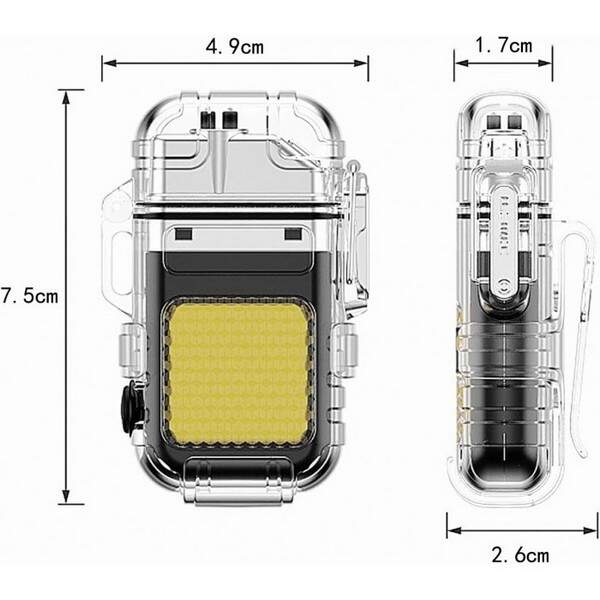 Запальничка спіральна USB та Led ліхтарик 9258 60шт./уп. (300) 9258 (шт.)